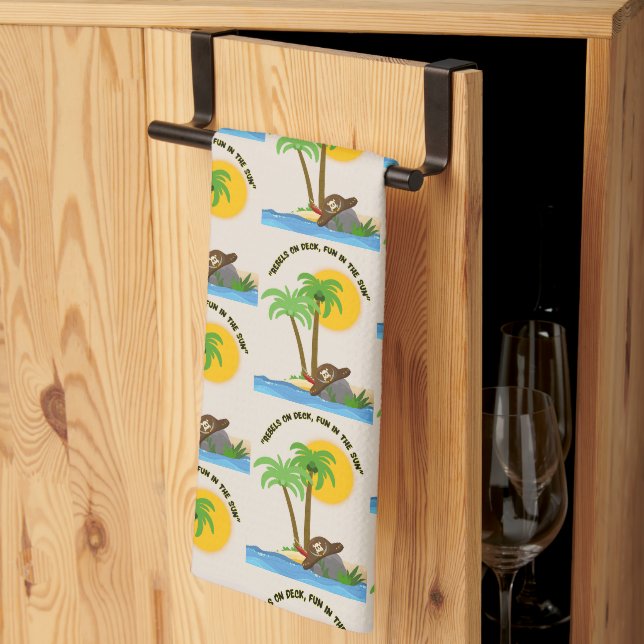 PALM TEA TOWEL (Thirds Fold)