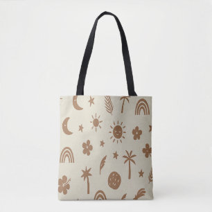 Palm Tree and Moon Tote Bag