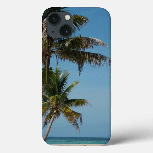 Palm tree and white sand beach Case-Mate iPhone case (Back)