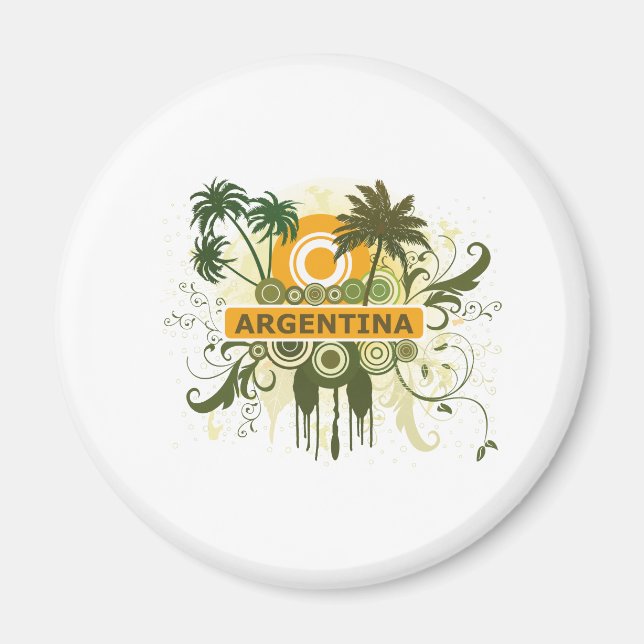 Palm Tree Argentina Magnet (Front)