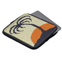 Palm Tree Artisan Crochet Print Electronics Bag