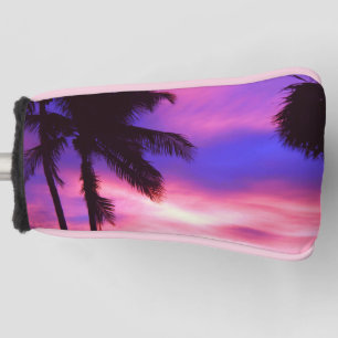 Palm Tree at Sunset Golf Head Cover