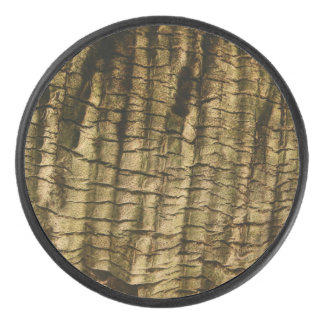 Palm Tree Bark Hockey Puck
