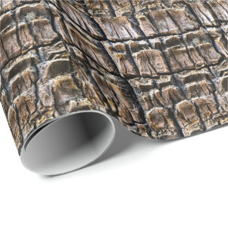 Palm Tree Bark Texture Wrapping Paper