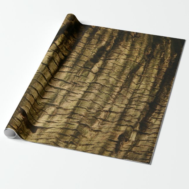 Palm Tree Bark Wrapping Paper (Unrolled)