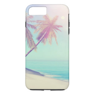 Palm Tree Beach Retro Pastel Oasis Case-Mate iPhone Case