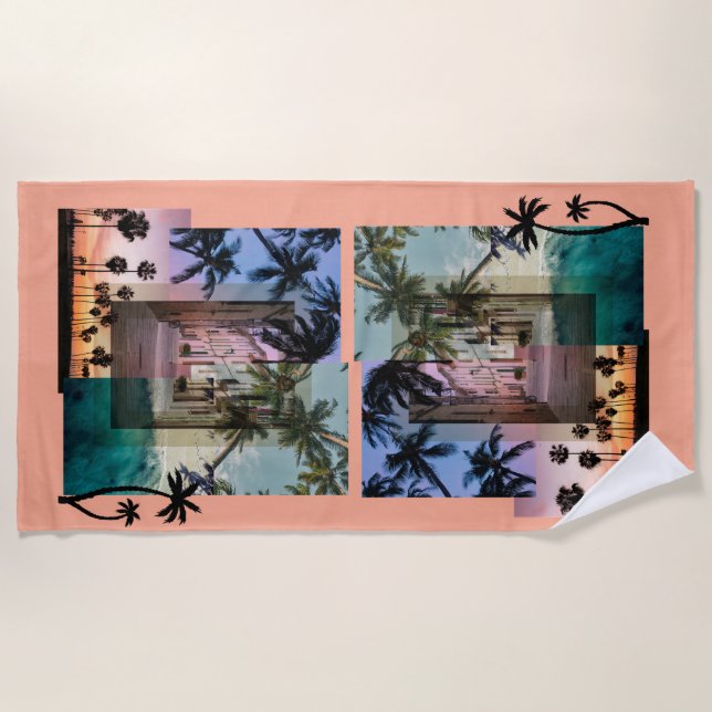 Palm tree beach towel (Front)
