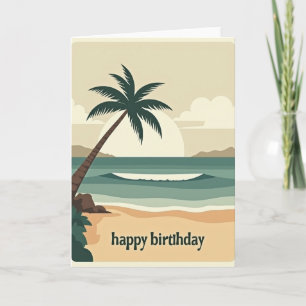 Palm Tree Birthday Card