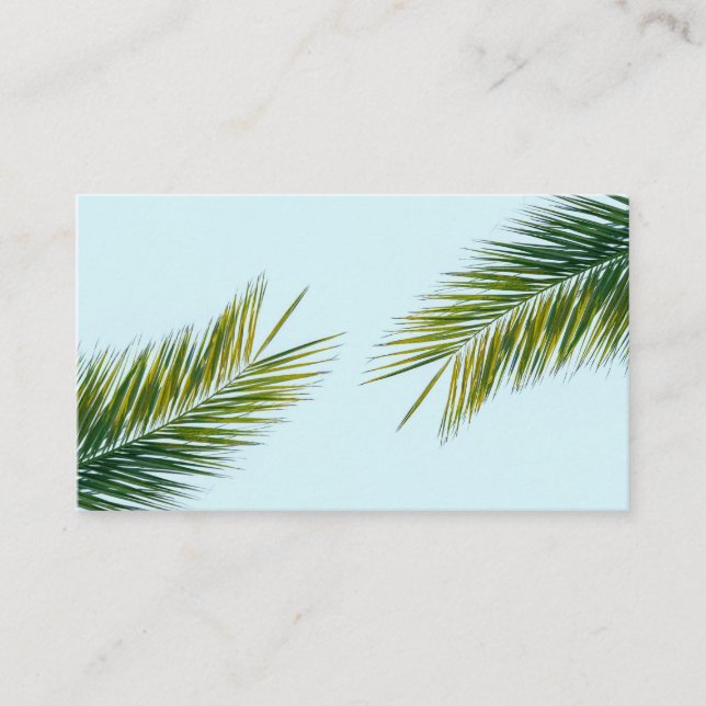 Palm tree branch advice card (Front)