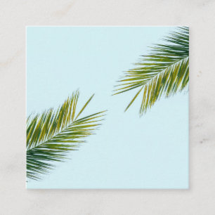 Palm tree branch appointment card