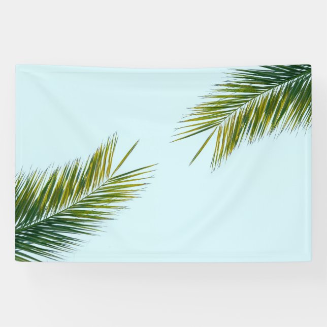 Palm tree branch banner (Horizontal)