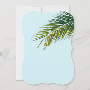 Palm tree branch card