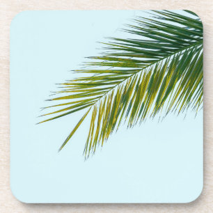 Palm tree branch coaster