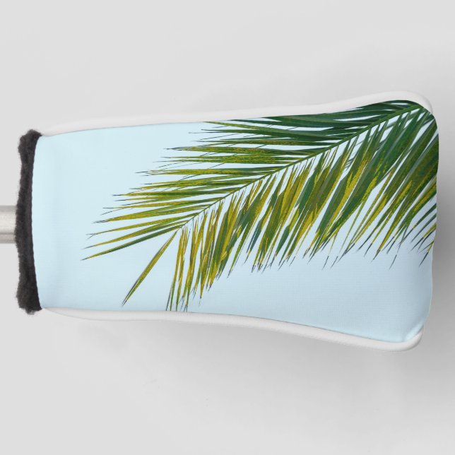 Palm tree branch golf head cover (Front)