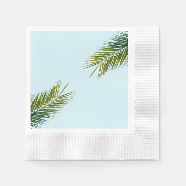 Palm tree branch napkin (Front)