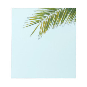 Palm tree branch notepad