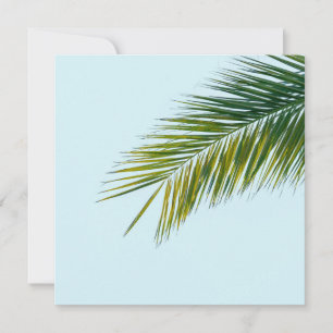 Palm tree branch thank you card