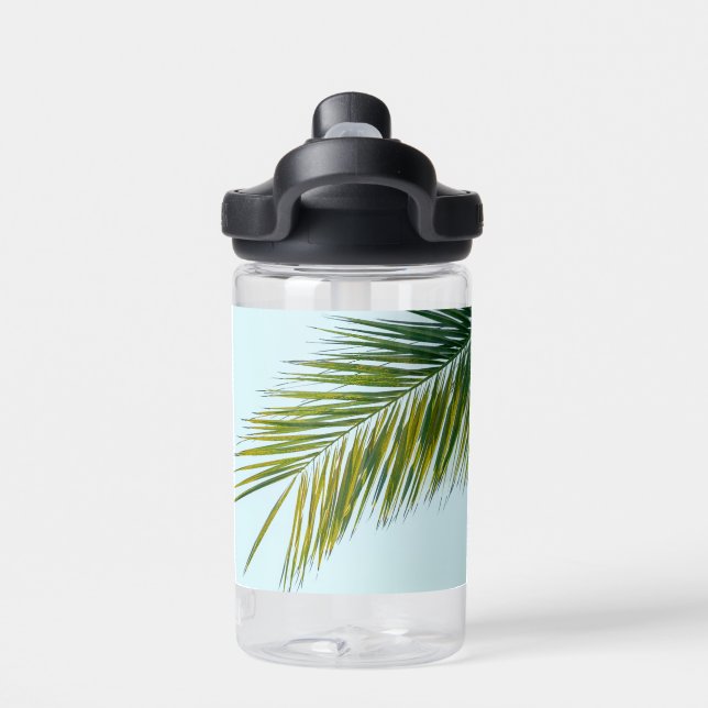 Palm tree branch water bottle (Back)