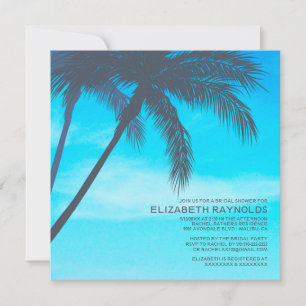 Palm Tree Bridal Shower Invitations