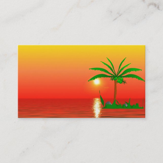 Palm Tree Business Card (Front)