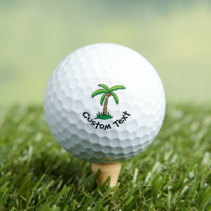 Palm Tree Cartoon Golf Balls