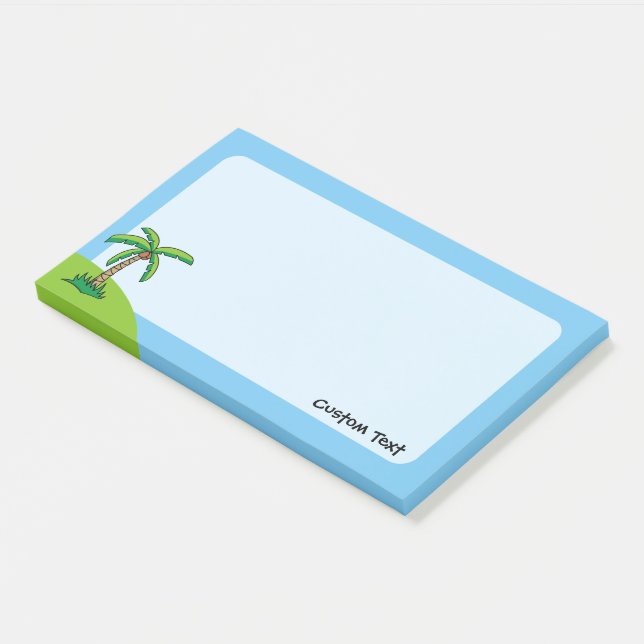 Palm Tree Cartoon Post-it Notes (Angled)