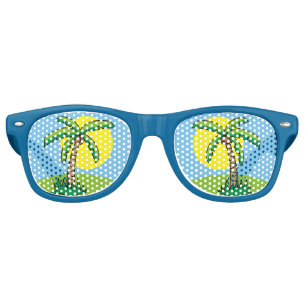 Palm Tree Cartoon Sunglasses