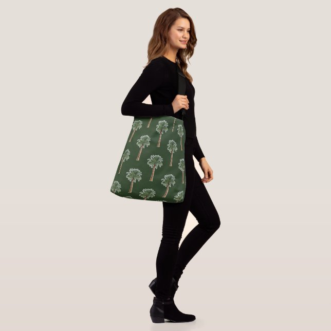 palm tree clipart crossbody bag (On Model)