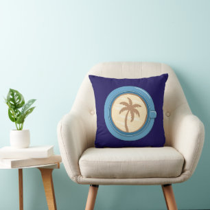 Palm Tree Coffee Latte Cushion