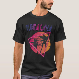 Palm Tree Colourful Punta Cana Paradise Dominican T-Shirt