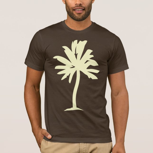 Palm Tree - Cream T-Shirt (Front)