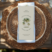 Palm Tree Destination Elegant Coastal Wedding