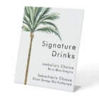 Palm Tree Destination Wedding Signature Drinks