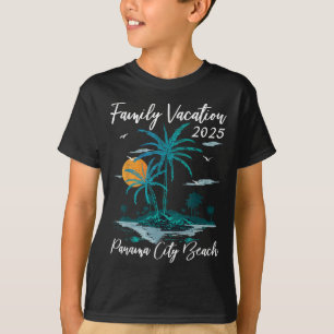 Palm Tree Family Vacation 2025 Florida Panama City T-Shirt