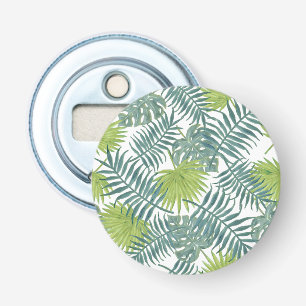 Palm Tree Fronds Painting Hawaiian Bottle Opener