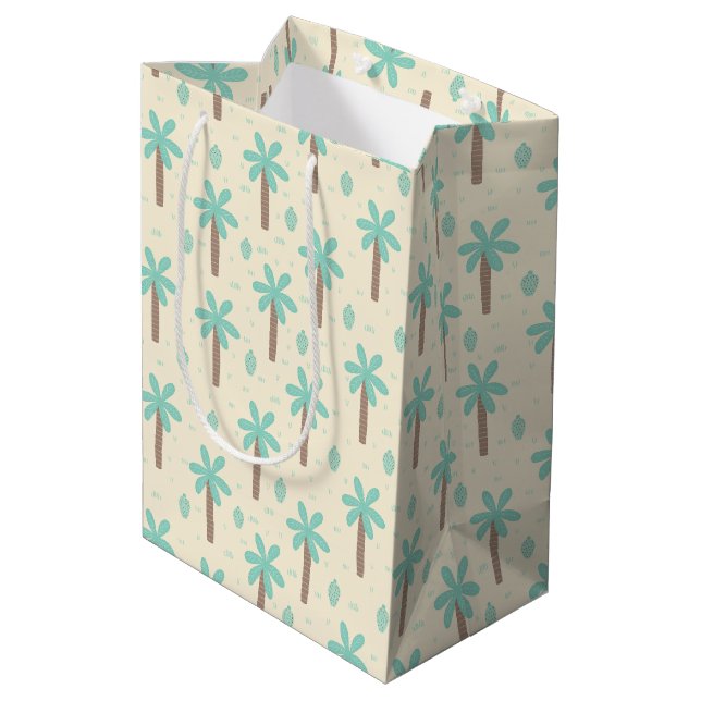 Palm Tree Grove Medium Gift Bag (Back Angled)