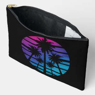 Palm Tree Hawaiian Beach Summer Vacation Accessory Pouch