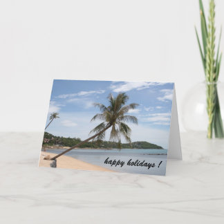 palm tree holidays holiday card