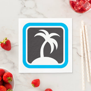 Palm Tree Icon Napkin
