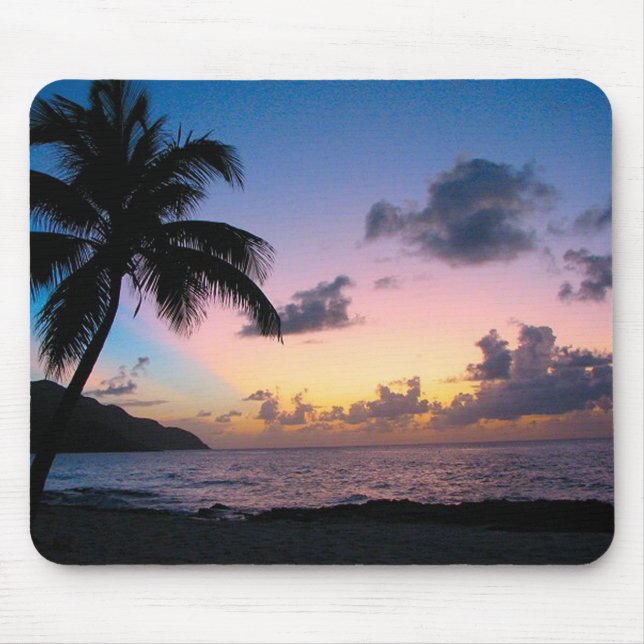 Palm Tree in the Sunset Mouse Pad (Front)