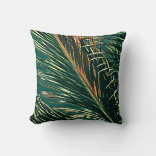 Palm Tree Leaf Awesome Throw Pillow
