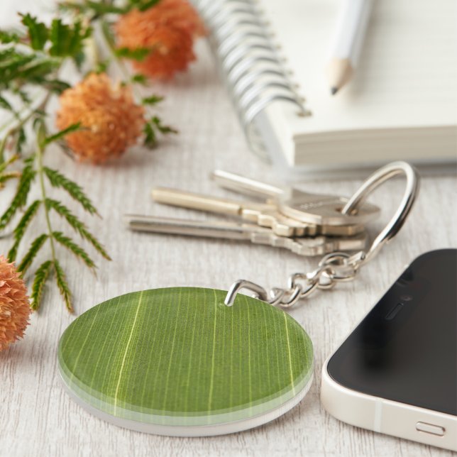 Palm Tree Leaf Key Ring (Front Right)