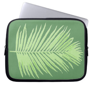 palm tree leaf laptop sleeve