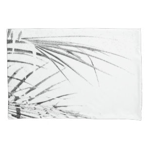 Palm Tree Leaves Minimalism Sketch Pillowcase