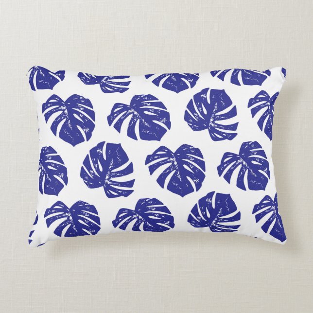 Palm Tree Leaves: Natural Pattern Decorative Cushion (Front)