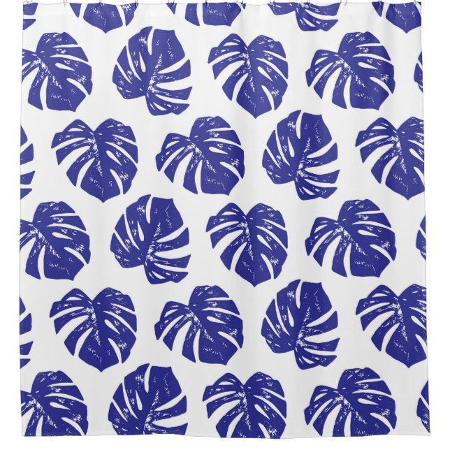 Palm Tree Leaves: Natural Pattern Shower Curtain (Front)