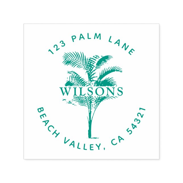 Palm Tree Leaves  Self-inking Stamp (Design)