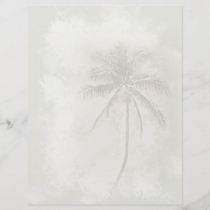 Palm Tree Letterhead - Sand colour
