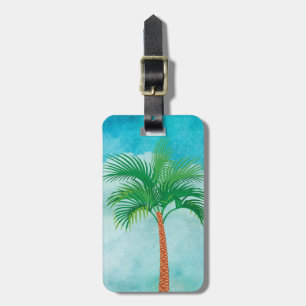 Palm Tree Luggage Tag