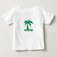Palm Tree (Mexico Vacation) - Baby Fine Jersey T-S